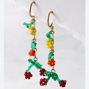 NWT Free People Sweet Treat Beaded Dangle Earrings